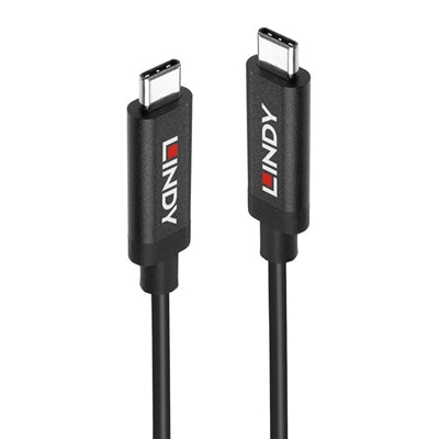 LINDY 5m Active USB-C 3.2 Cable 10Gbps 8K 60Hz 60W PD Black LINDY 5m Active USB-C 3.2 Cable 10Gbps 8K 60Hz 60W PD Black